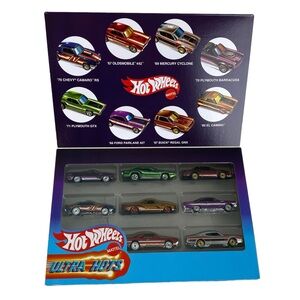 Hot Wheel Ultra Hots 8 Car Pack 1:64 Collectible American Muscle Cars